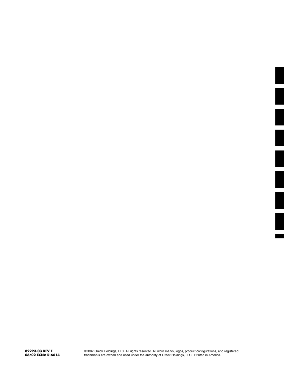 Oreck DTX 1300 User Manual | Page 20 / 20