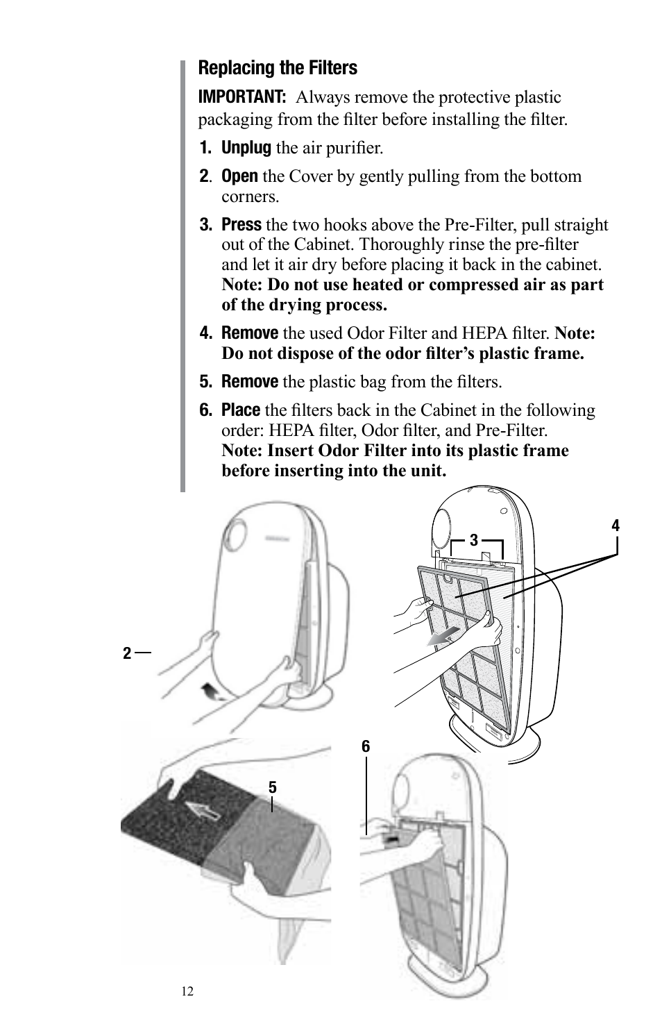 Oreck Air User Manual | Page 12 / 54