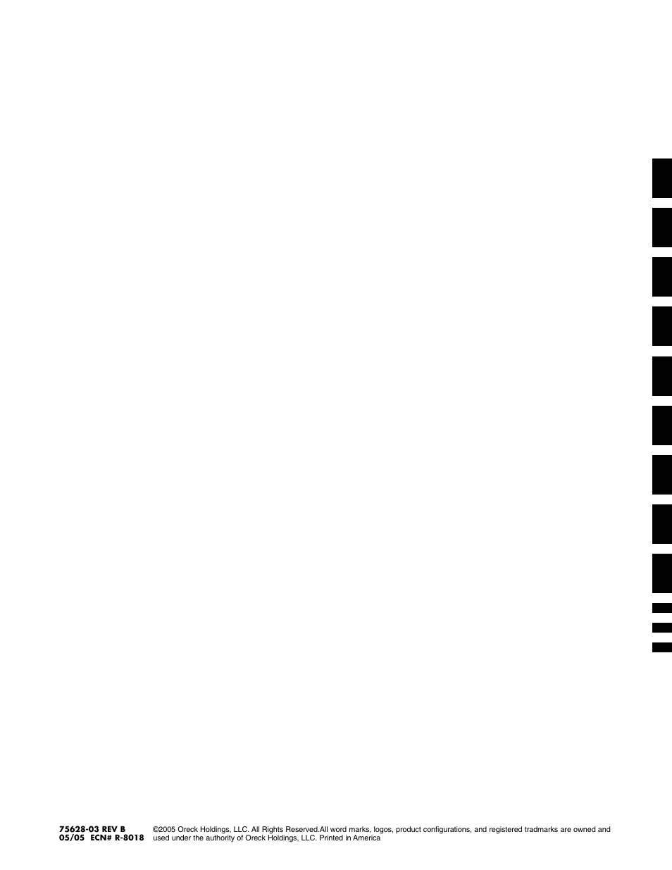 Oreck XL2070RHSM User Manual | Page 8 / 8