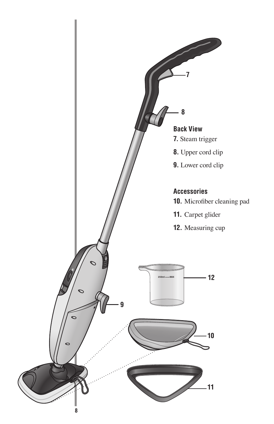 Oreck STEAM 75 User Manual | Page 8 / 24