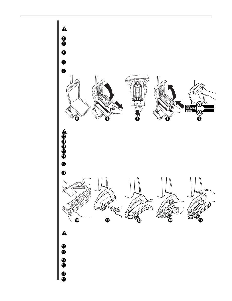 Manteni- miento, Bolsas para polvo con filtro desechables, Cómo reemplazar una correa desgastada | Para ajustar o reemplazar el cepillo | Oreck CLASSIC SERIES U2251 User Manual | Page 15 / 28