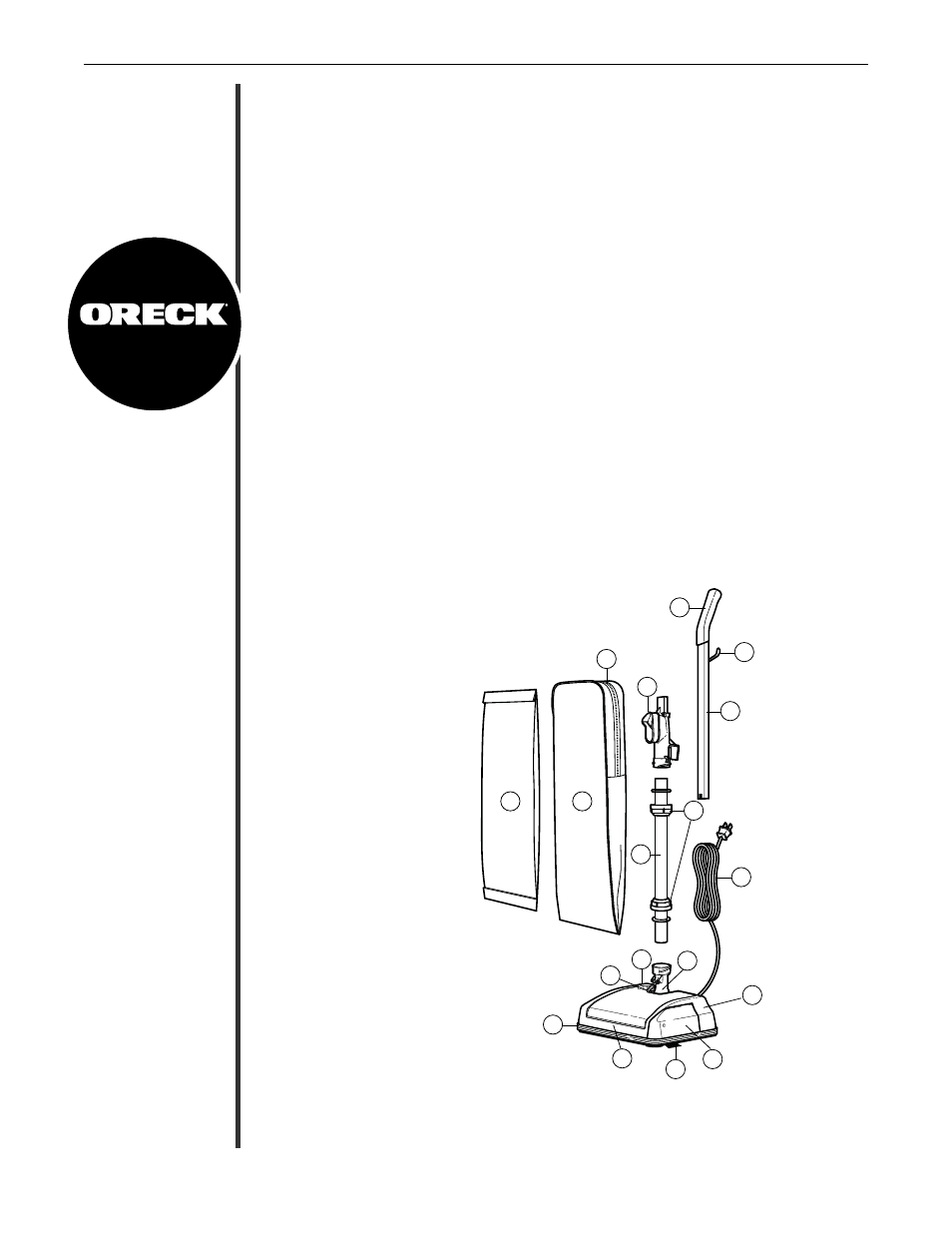 Oreck CLASSIC SERIES U2251 User Manual | Page 3 / 28