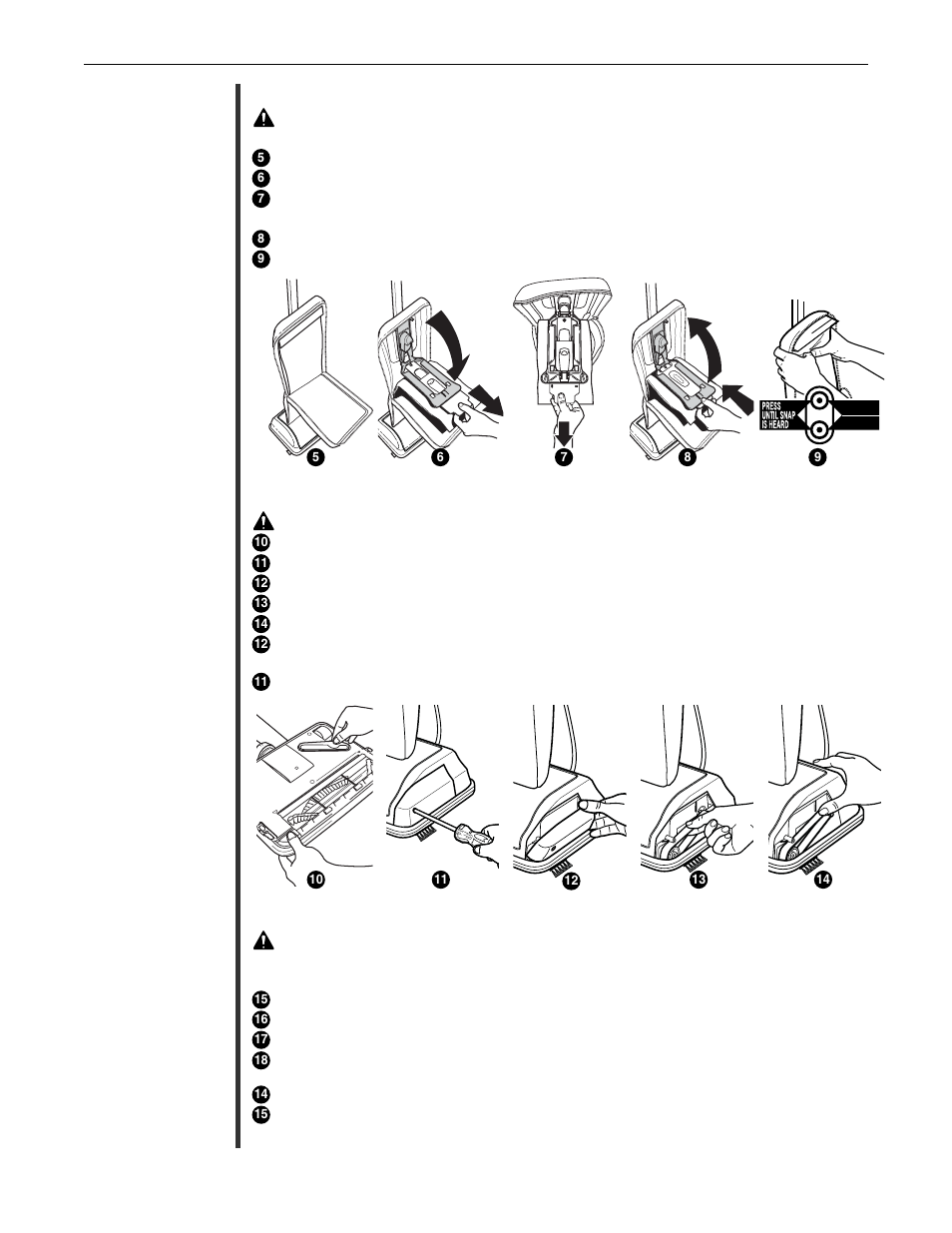 Maintenance, Replacing disposable filter dust bag, Replacing worn belt | Adjusting or replacing brushroll | Oreck CLASSIC SERIES U2251 User Manual | Page 6 / 28