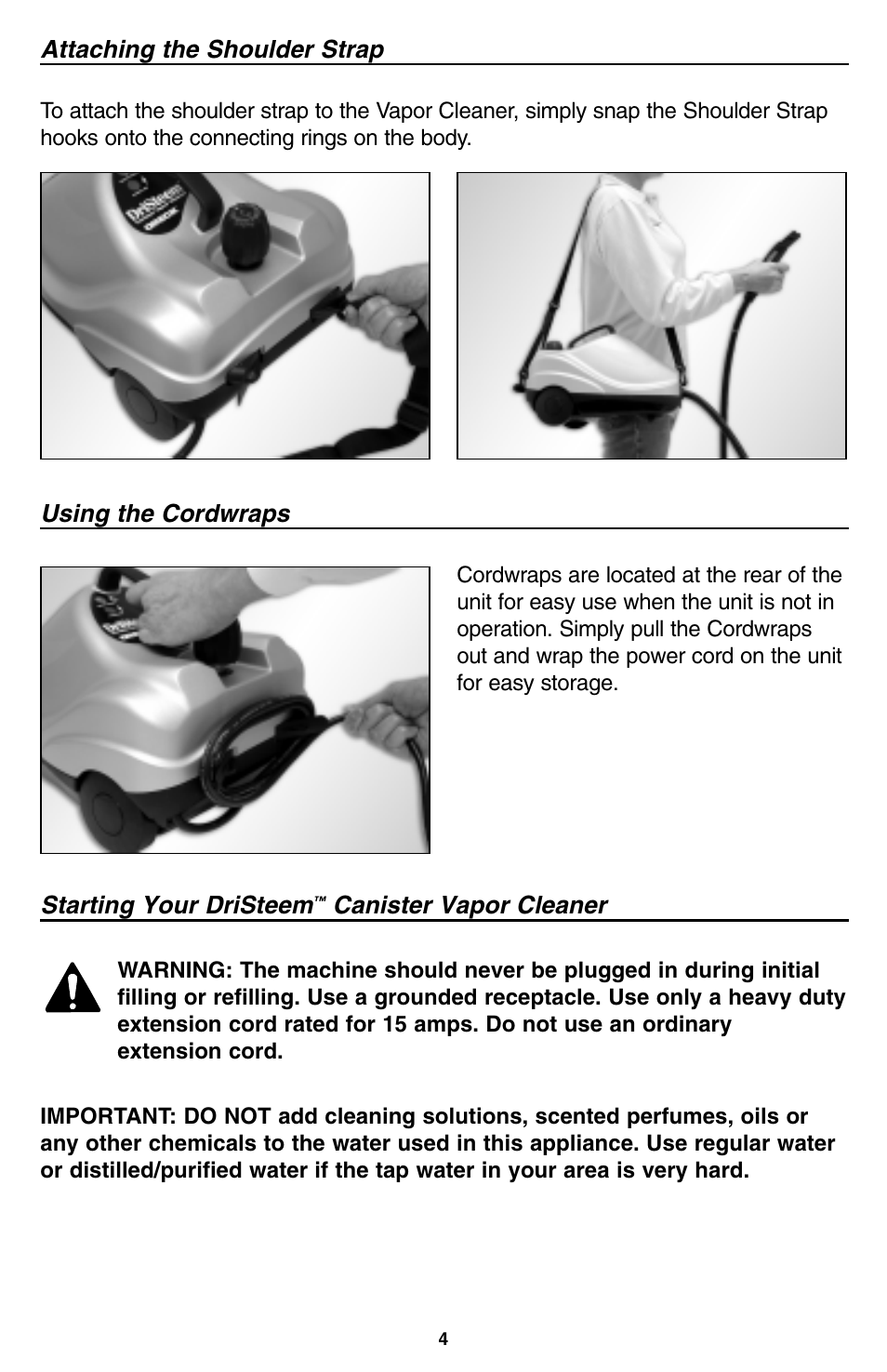 Oreck USER'S GUIDE User Manual | Page 5 / 16