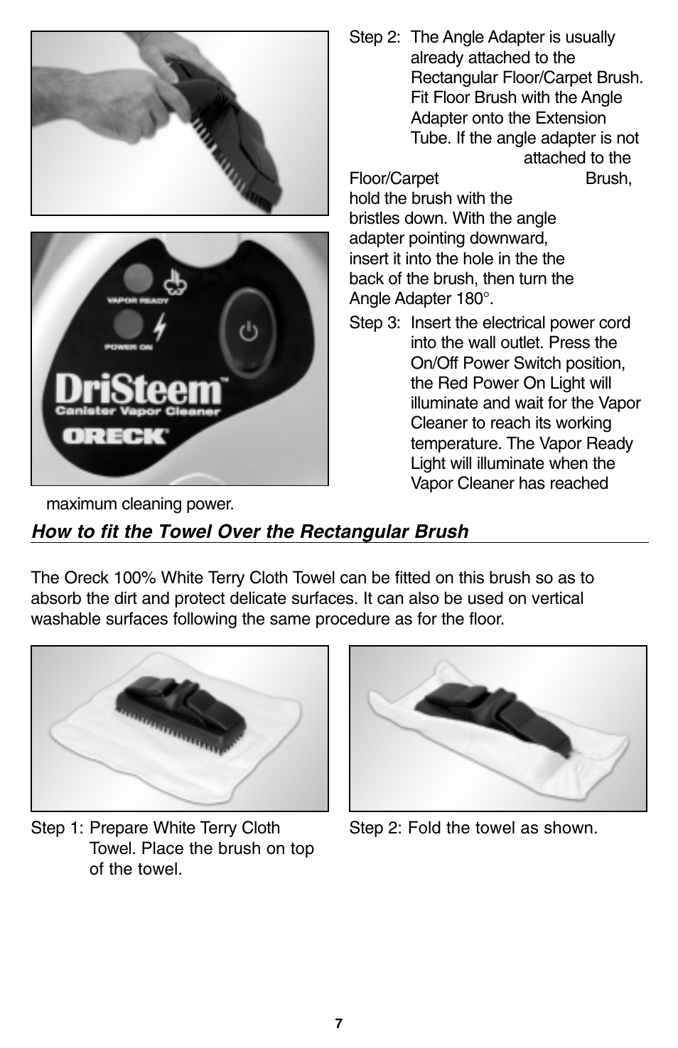 Oreck USER'S GUIDE User Manual | Page 8 / 16