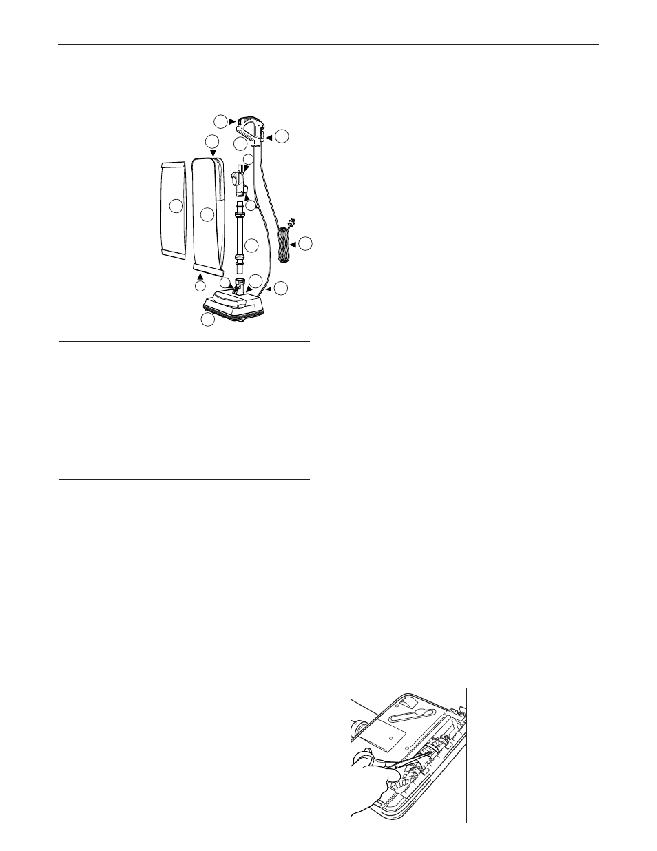 General information, Parts list, Assembly | Operating instructions | Oreck XL3610HH User Manual | Page 5 / 16