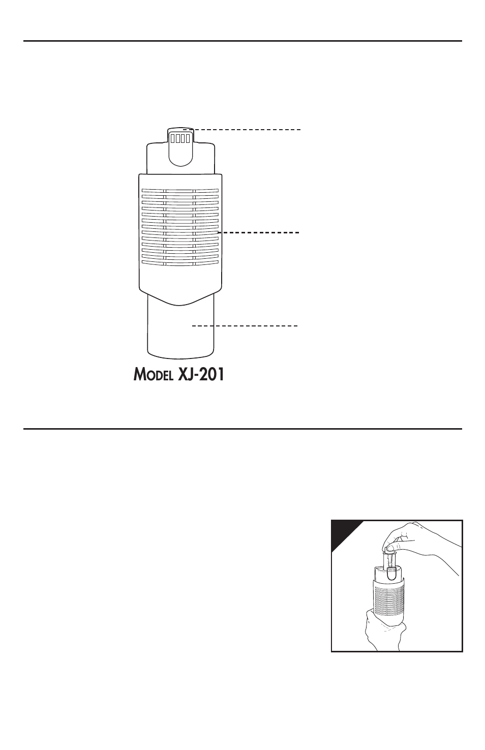 Introduction, Operating instructions, Xj-201 | Oreck XJ-201 User Manual | Page 3 / 3