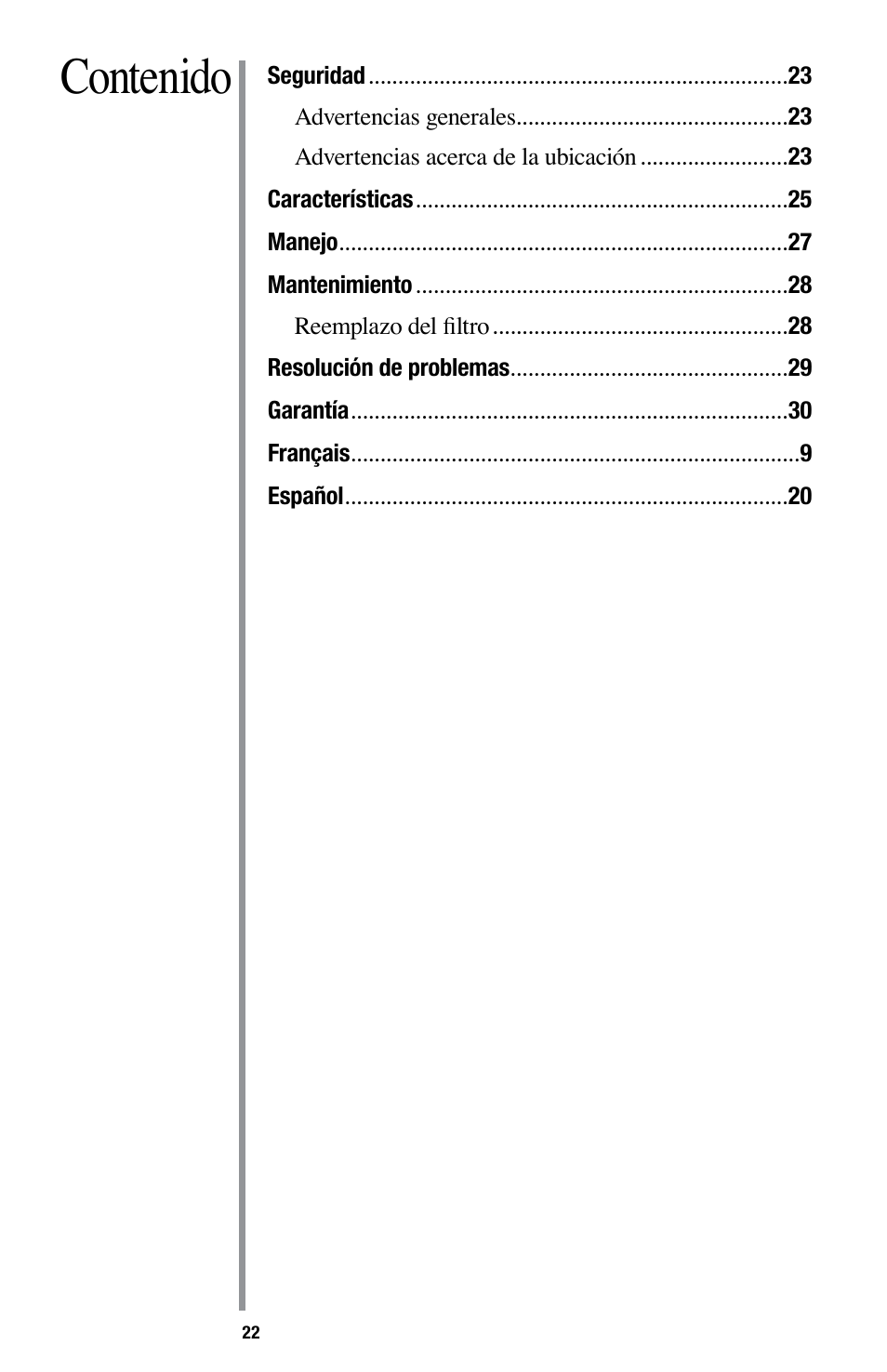 Oreck Optimax Small Room Air Purifier AIR94 User Manual | Page 25 / 36