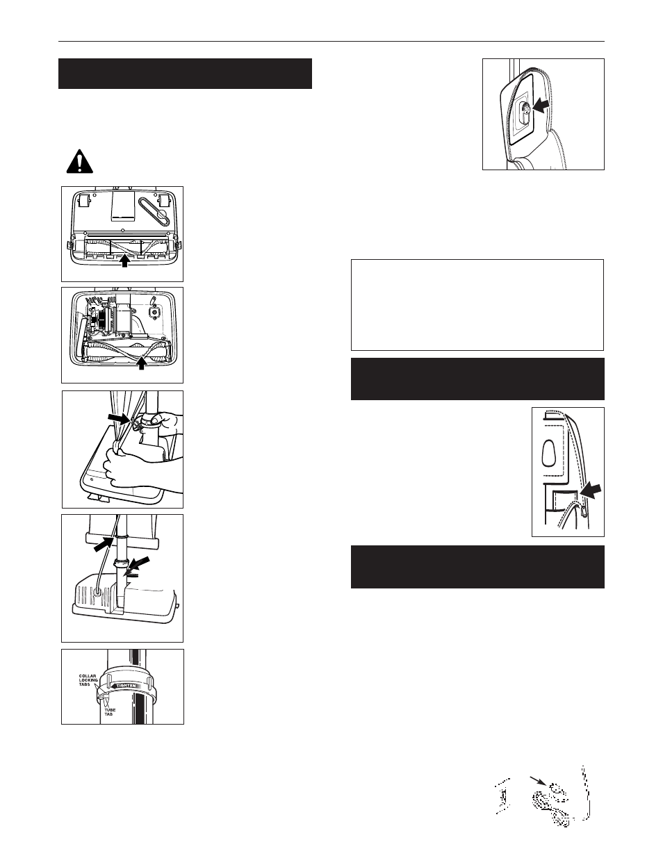 Oreck, Tilisation d’une tablette, Resh | Locage ou bourrage, Nstructions de mise à la terre | Oreck XL2000RS User Manual | Page 13 / 20