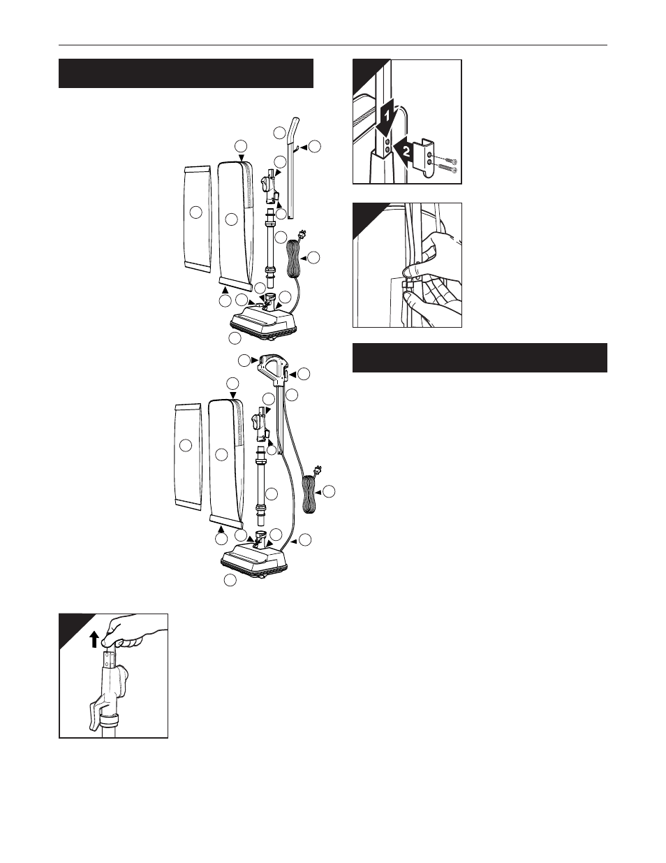 Perating, Nstructions, Ssembly | Oreck XL2000RS User Manual | Page 4 / 20