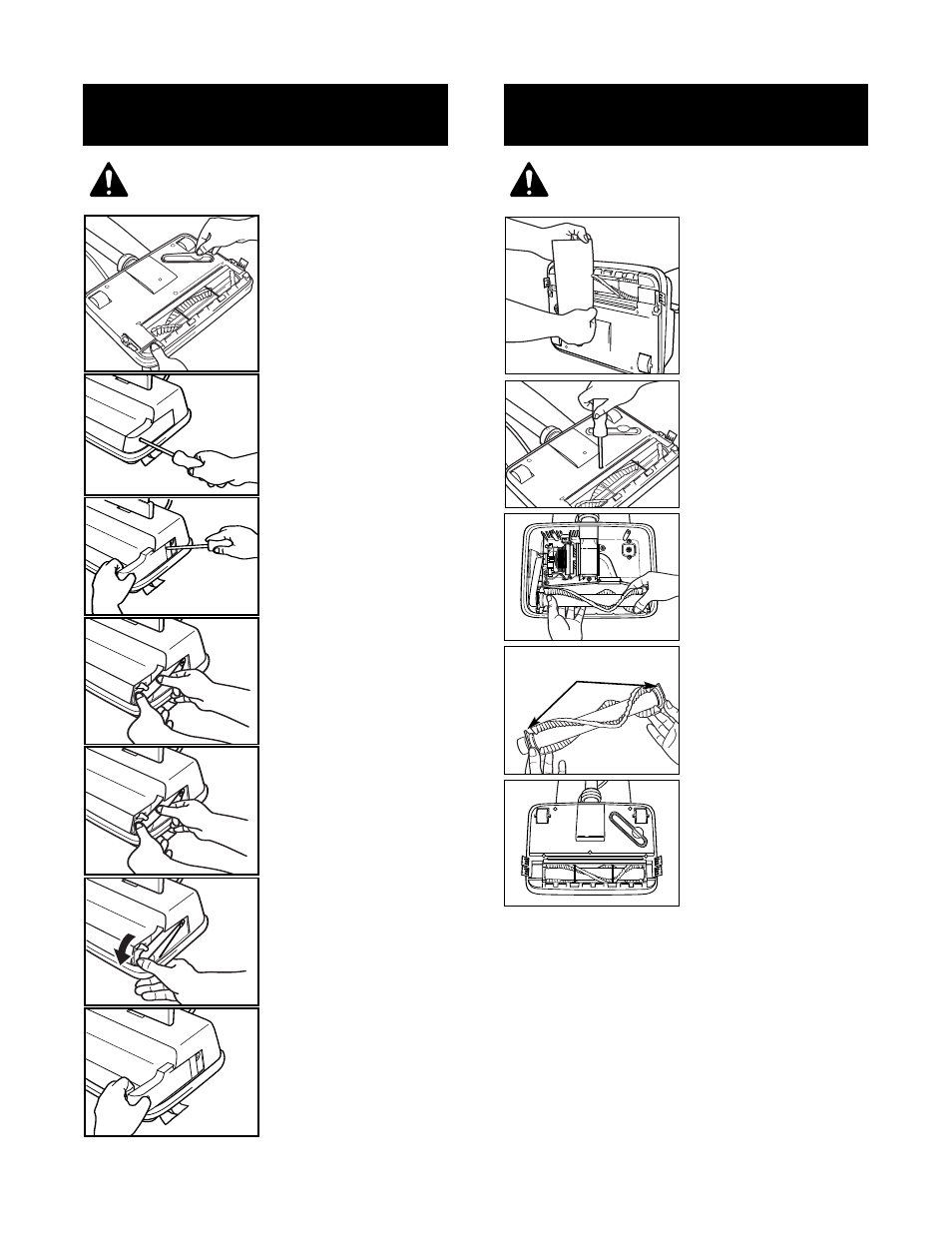 Ow to, Eplace a, Djust or | Eplace, Rush | Oreck XL2205RH User Manual | Page 6 / 8