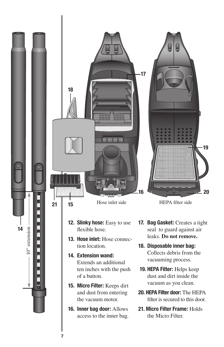 Oreck 1600 User Manual | Page 7 / 52