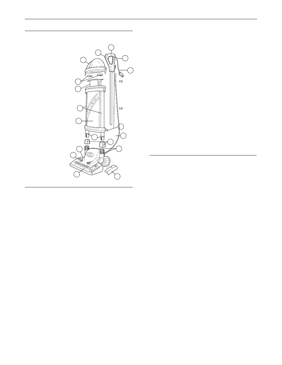 General information, Parts list, Operating instructions | Oreck SIMPLY AMAZING DS1700HY User Manual | Page 5 / 16