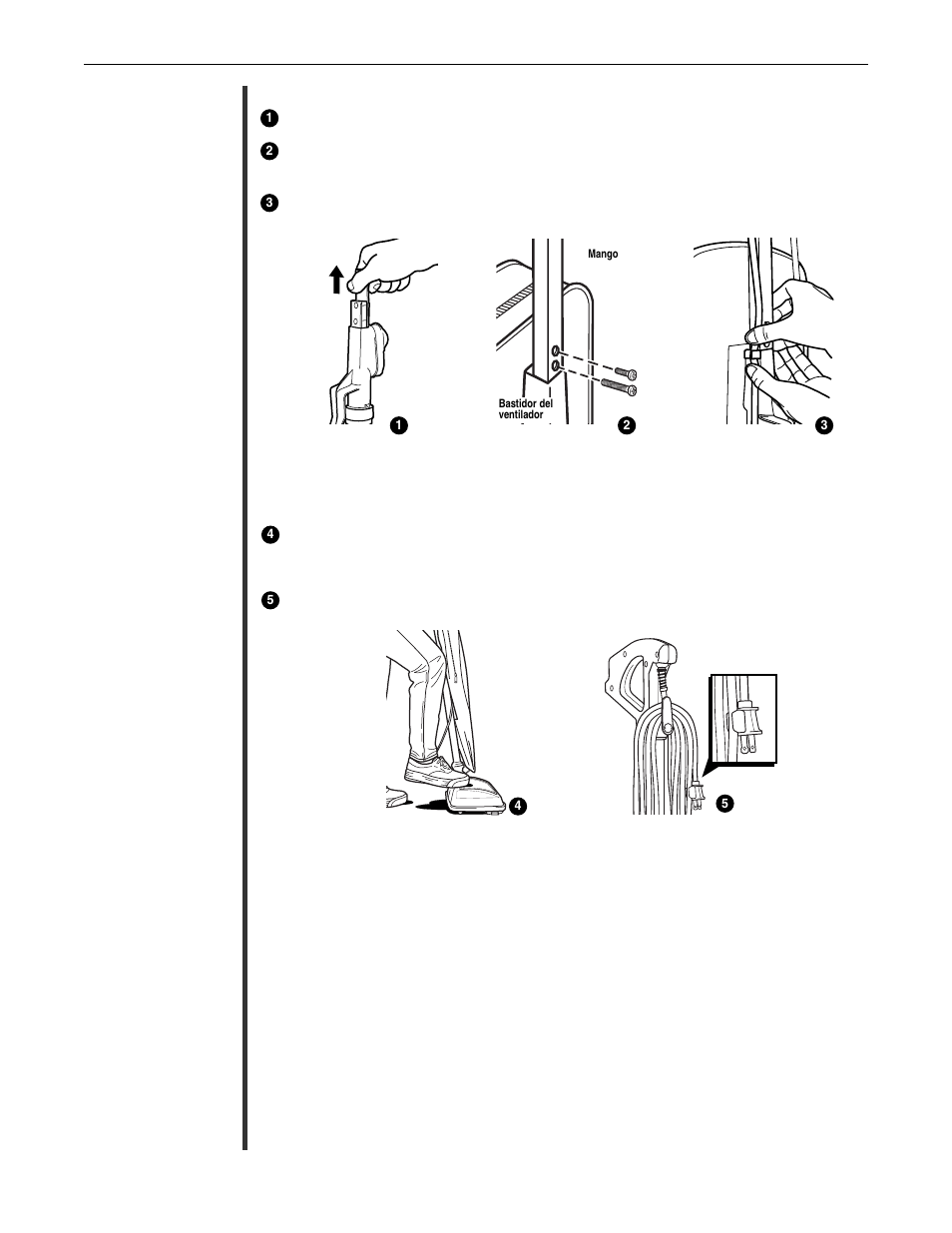 Operación | Oreck Upright Vacuum XL Silver Series U3771 User Manual | Page 13 / 28