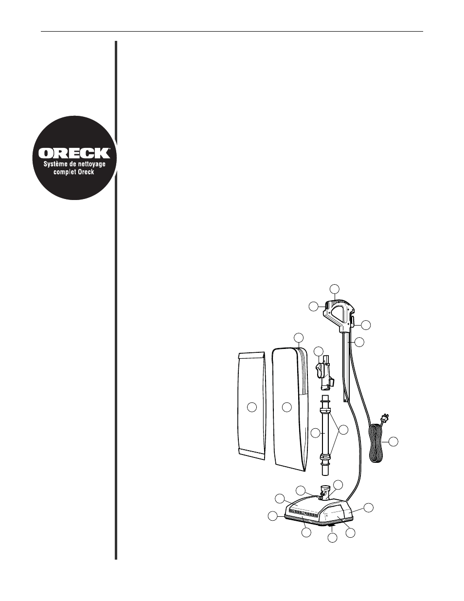 Oreck Upright Vacuum XL Silver Series U3771 User Manual | Page 21 / 28