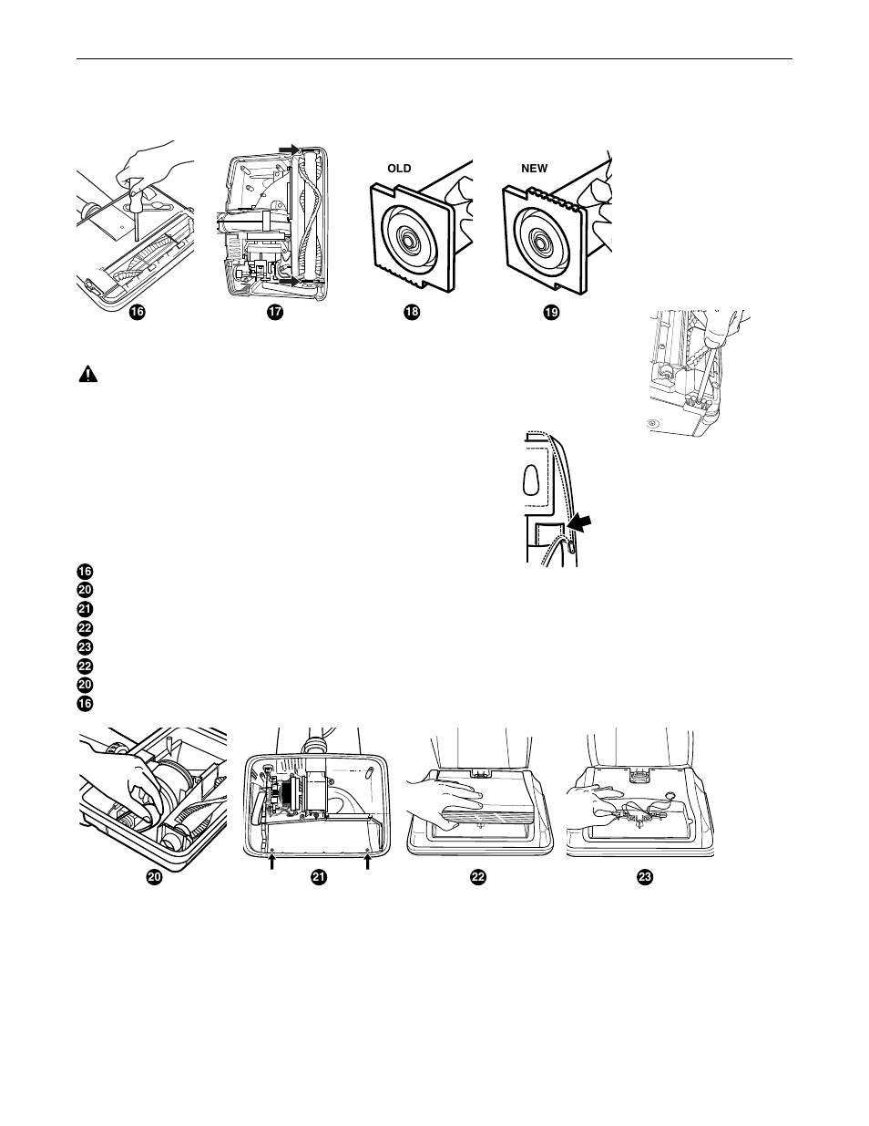 Replacing light bulbs, Replacing edge brush, Using an oreck fresh air | Oreck Upright Vacuum XL Silver Series U3771 User Manual | Page 7 / 28