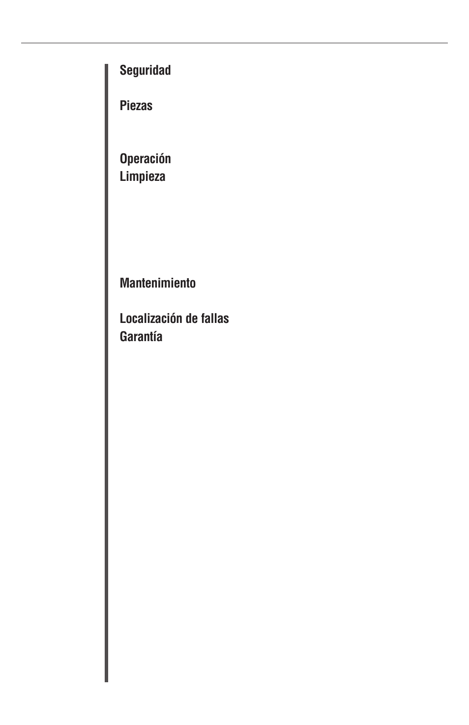 Indice | Oreck XL Рrofessional air purifier AIRP Series User Manual | Page 27 / 36