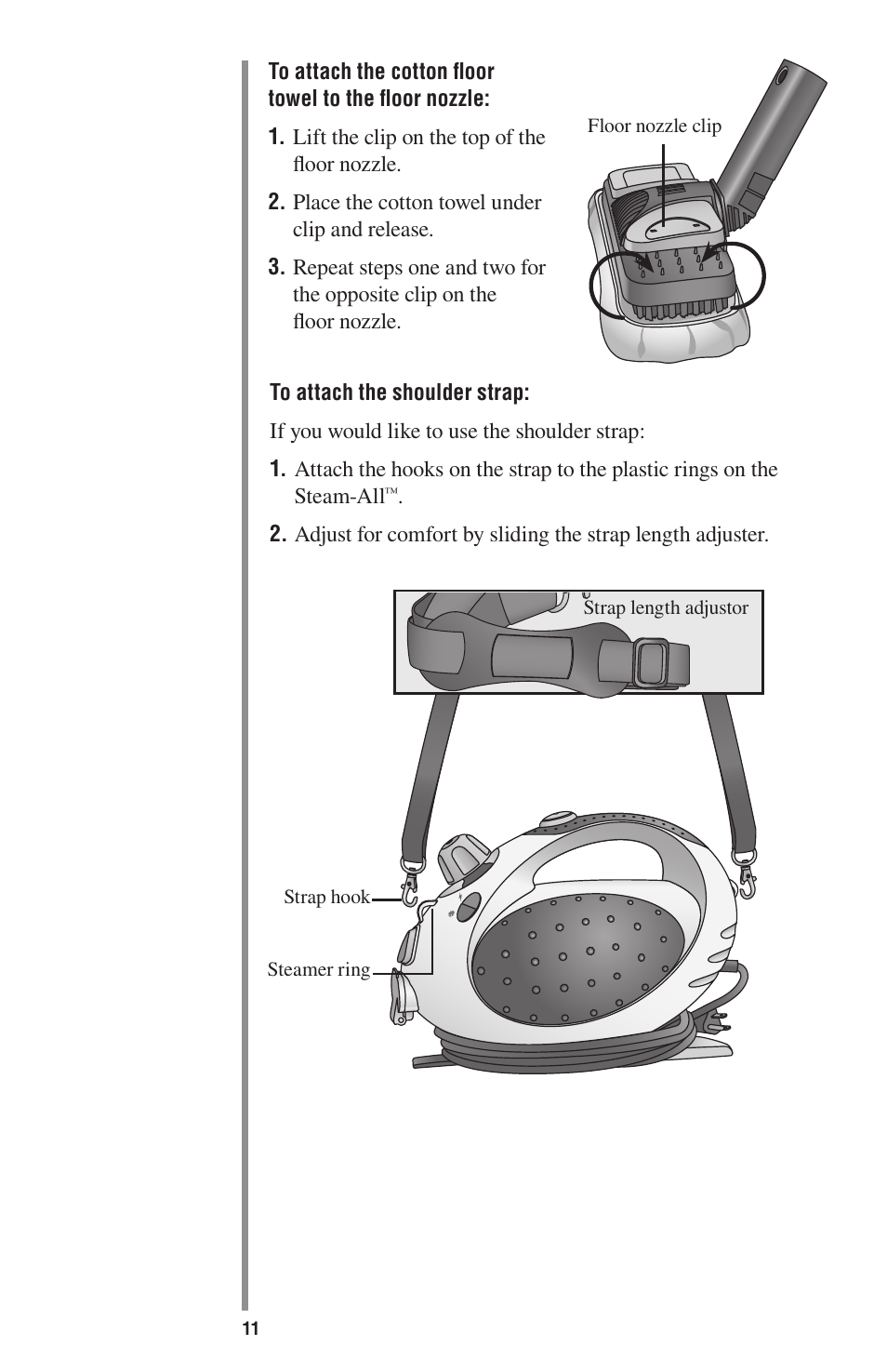 Oreck STEAM-ALL STEAM200 User Manual | Page 11 / 24