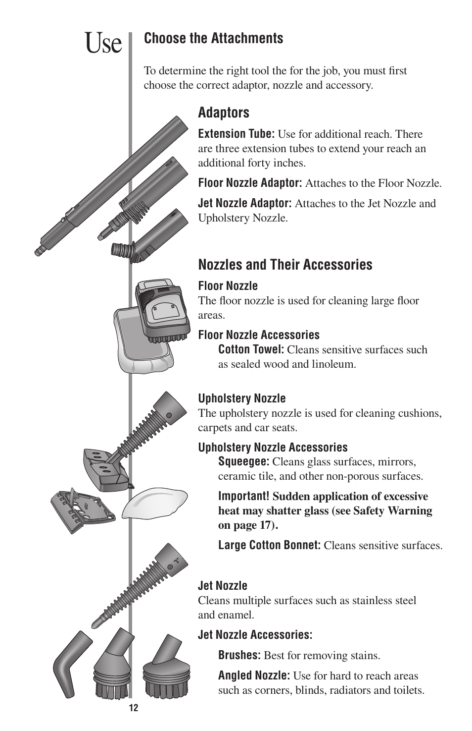 Oreck STEAM-ALL STEAM200 User Manual | Page 12 / 24