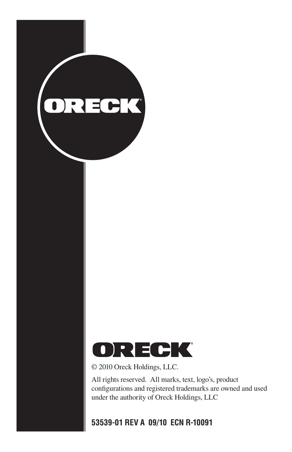 Oreck STEAM-ALL STEAM200 User Manual | Page 24 / 24