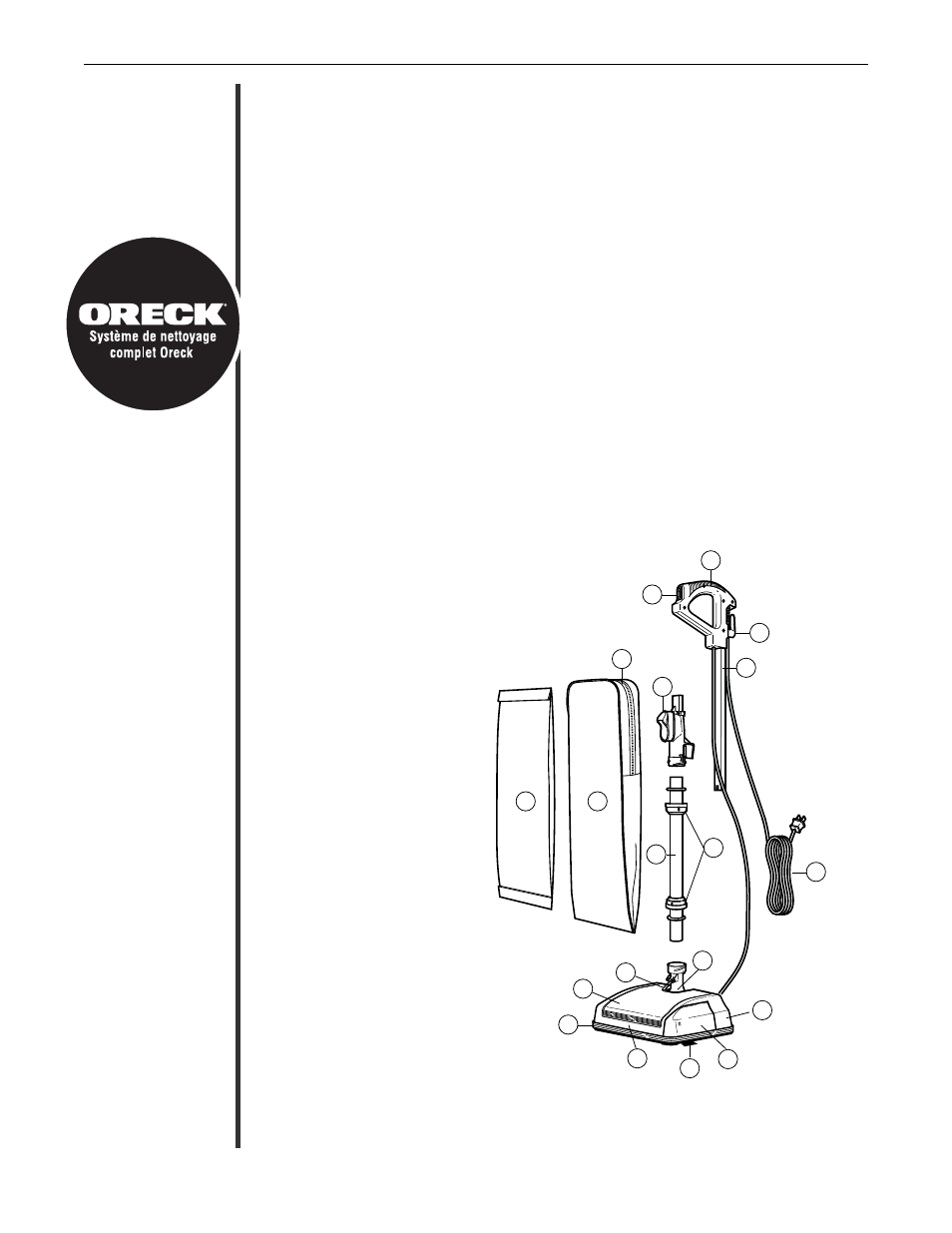 Oreck XL GOLD SERIES U4151 User Manual | Page 21 / 28