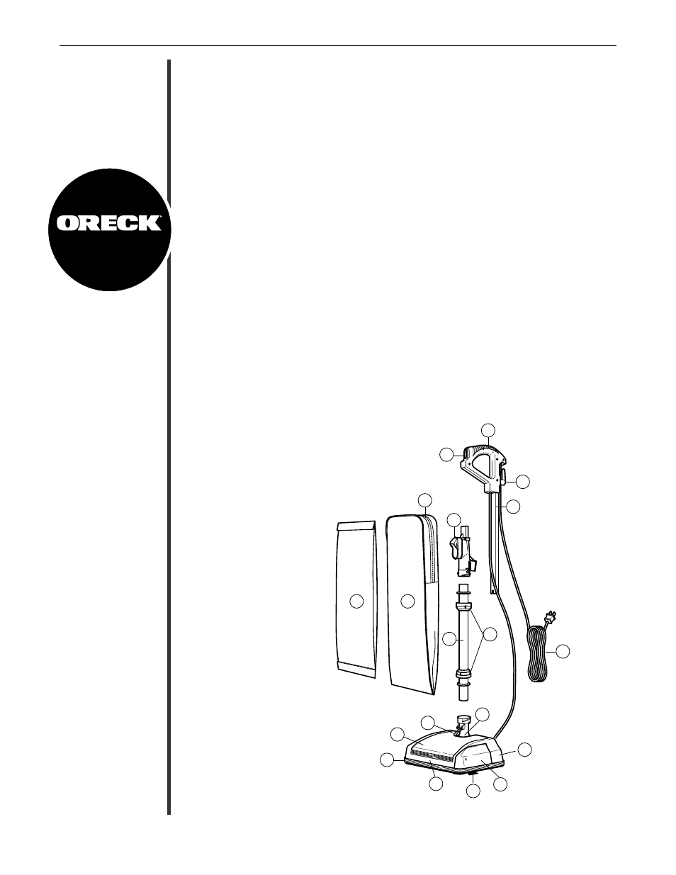 Oreck XL GOLD SERIES U4151 User Manual | Page 3 / 28