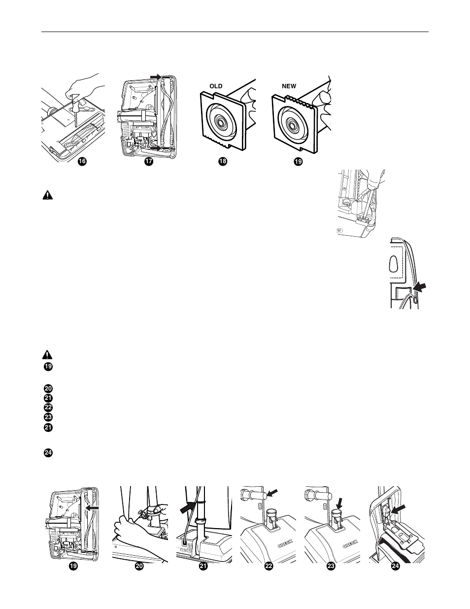 Stuffing or blockage, Replacing edge brush, Using an oreck fresh air | Replacing the led light | Oreck XL GOLD SERIES U4151 User Manual | Page 7 / 28