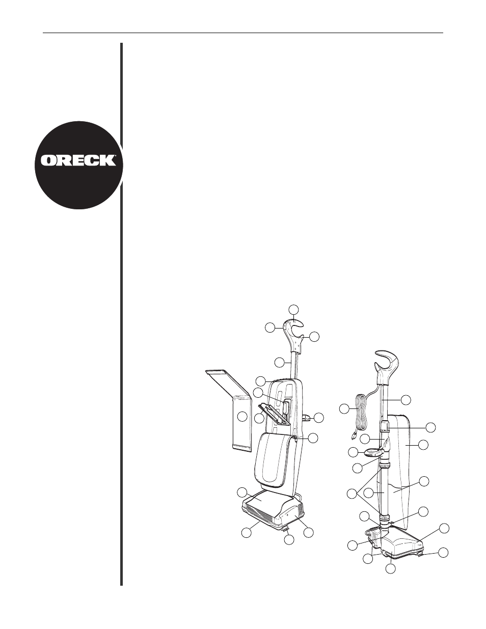 Oreck XL PLATINUM 79011-01REVB User Manual | Page 3 / 28