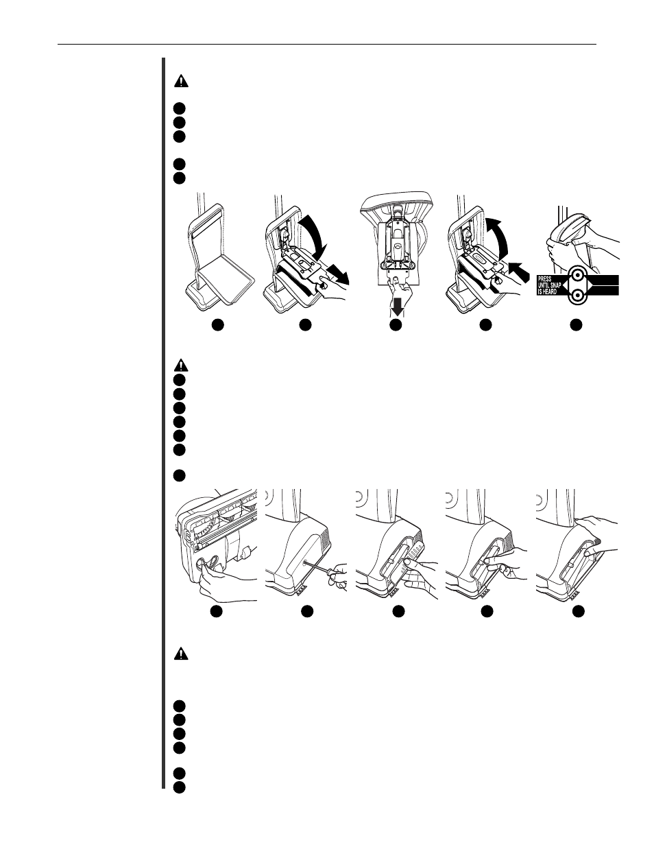 Maintenance, Replacing disposable odor fighting dust bag, Replacing worn belt | Adjusting or replacing brushroll | Oreck XL PLATINUM 79011-01REVB User Manual | Page 6 / 28