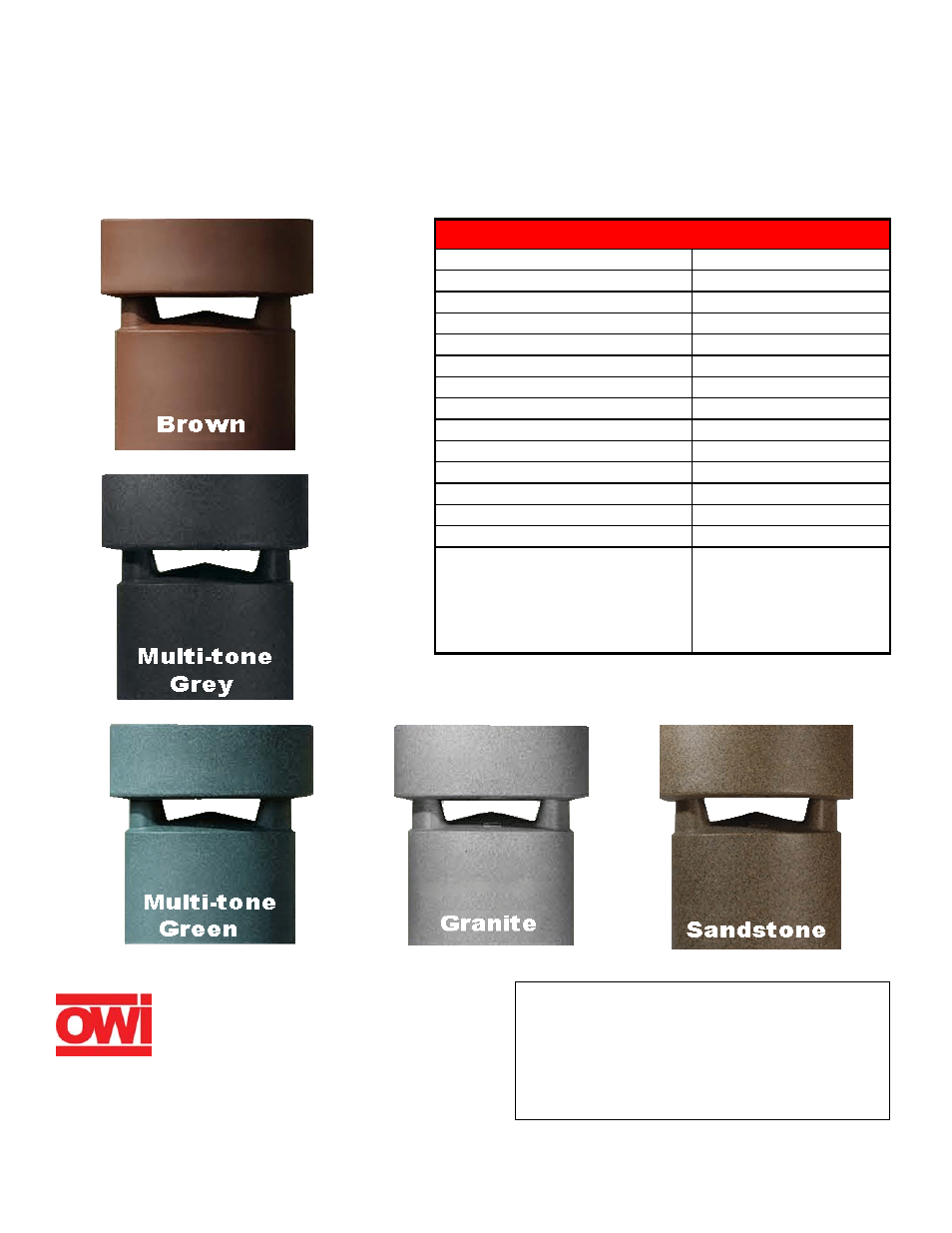 OWI LGS172 User Manual | 1 page