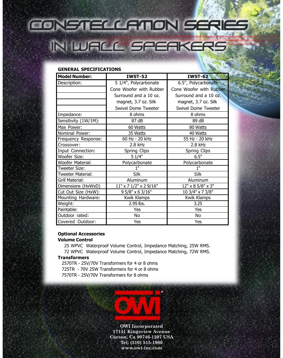OWI IWST52 User Manual | Page 2 / 2