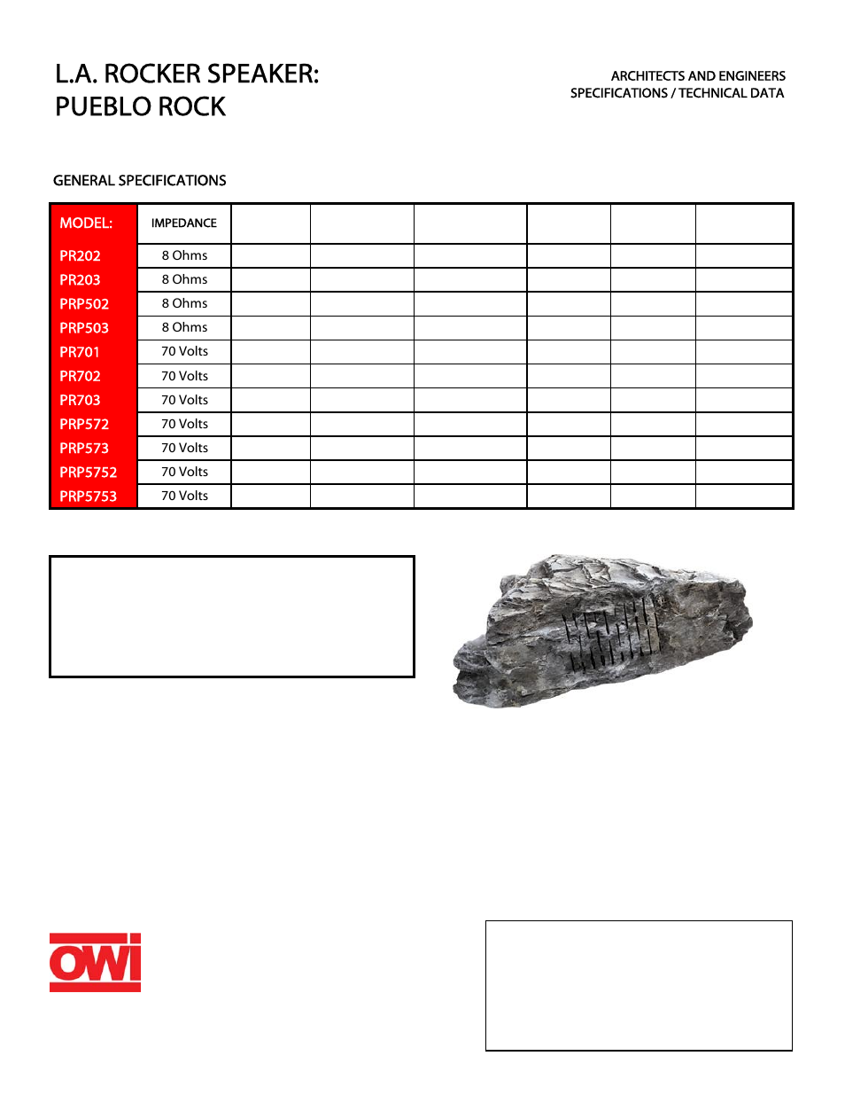 OWI PRP572 User Manual | 1 page