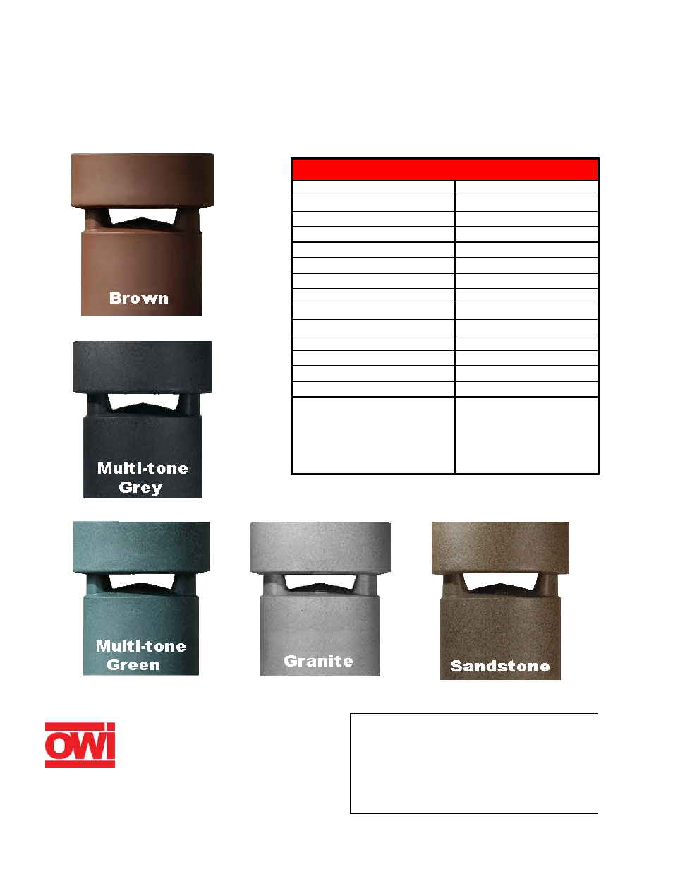 OWI LGS170 User Manual | 1 page