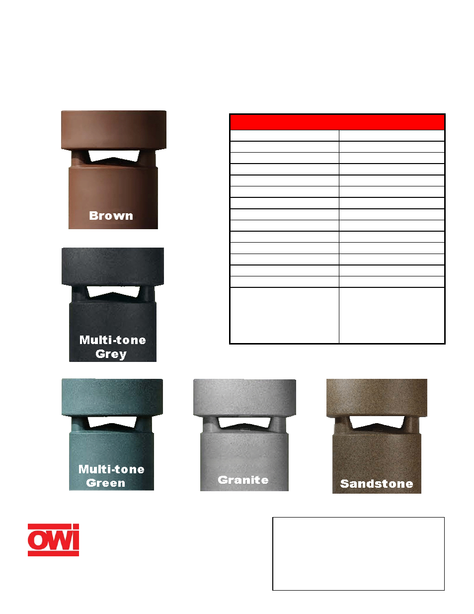 OWI LGS120 User Manual | 1 page