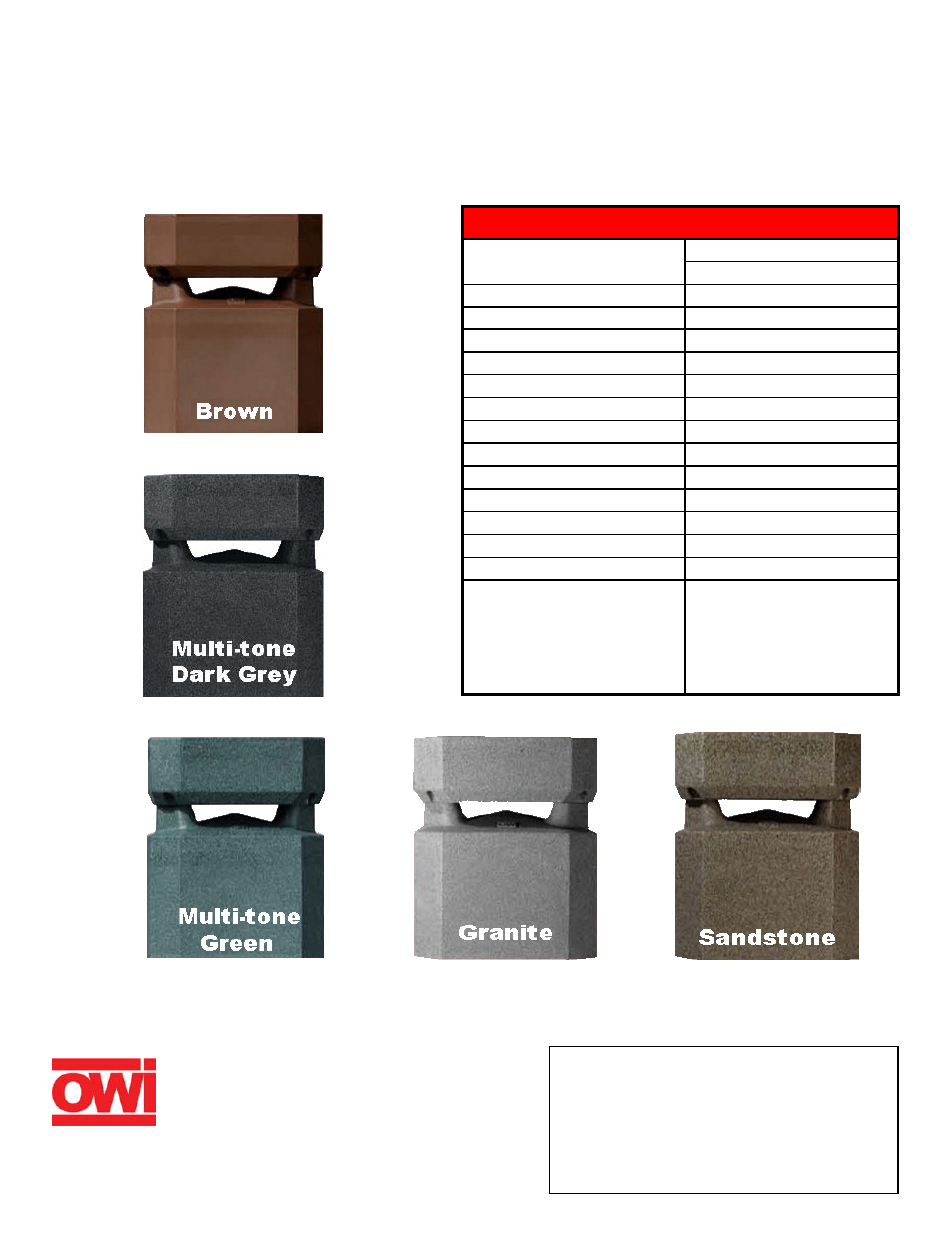 OWI LGS4400DVC User Manual | 1 page