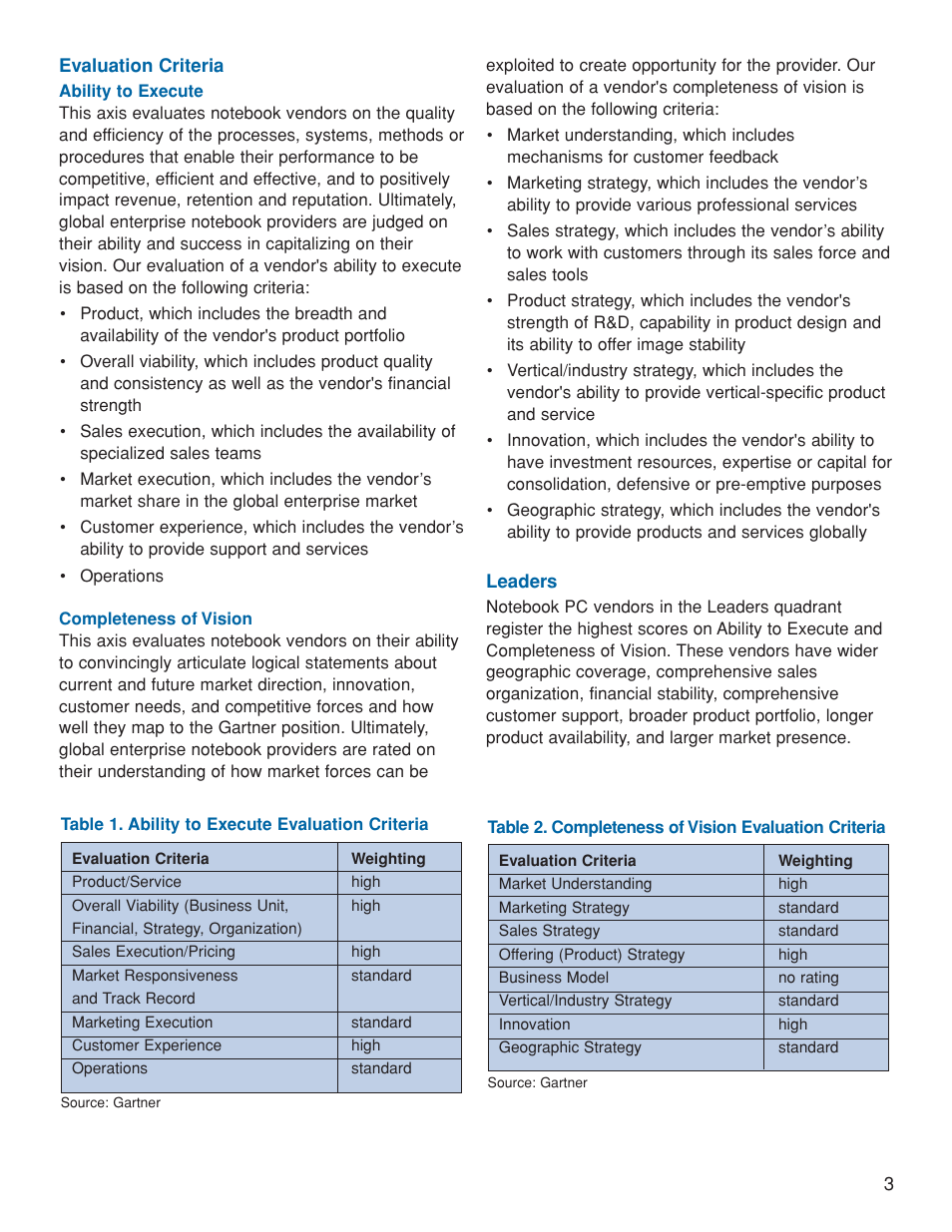 OWI Magic Quadrant for Global Enterprise 2H06 User Manual | Page 3 / 7