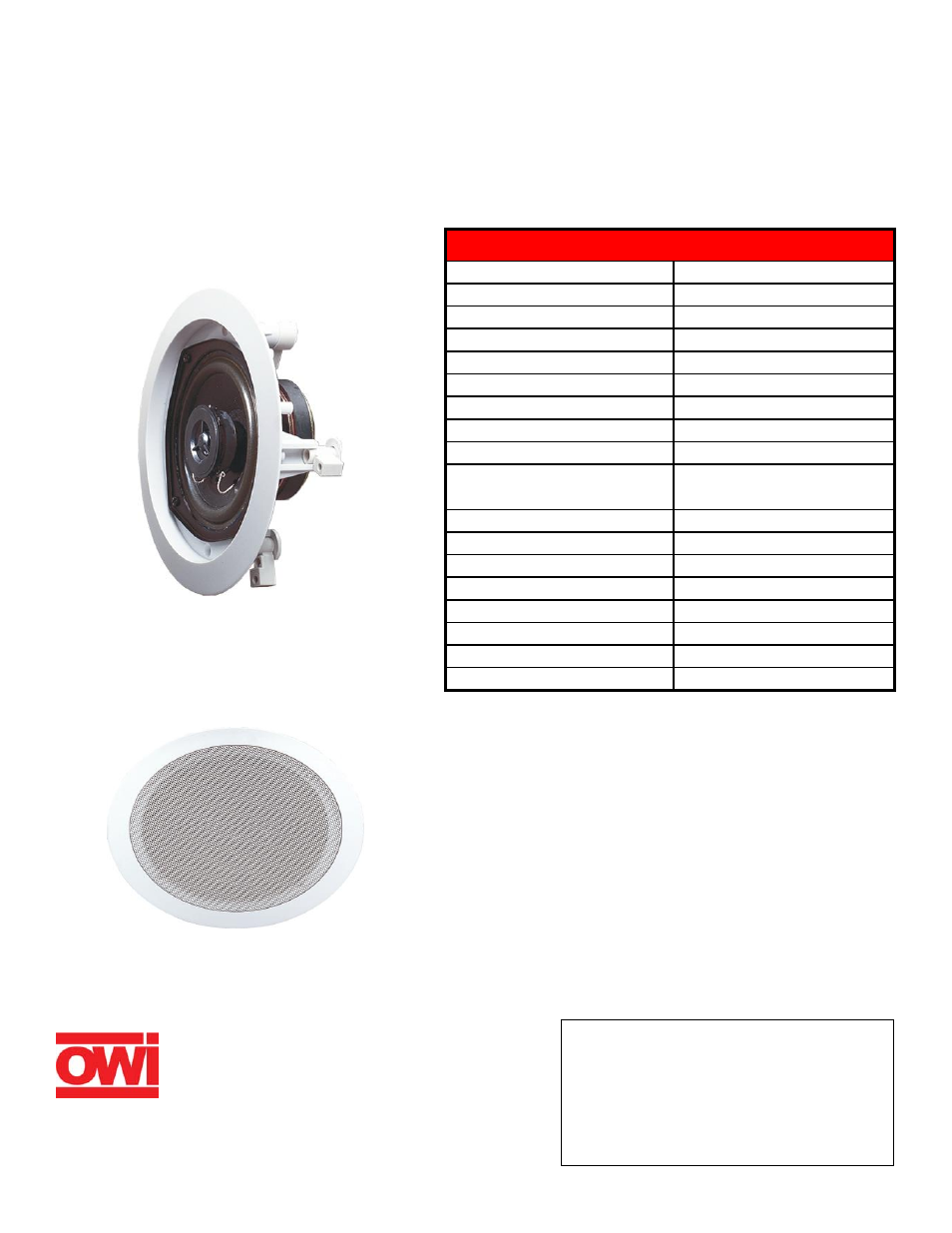 OWI IC6-710 User Manual | 1 page