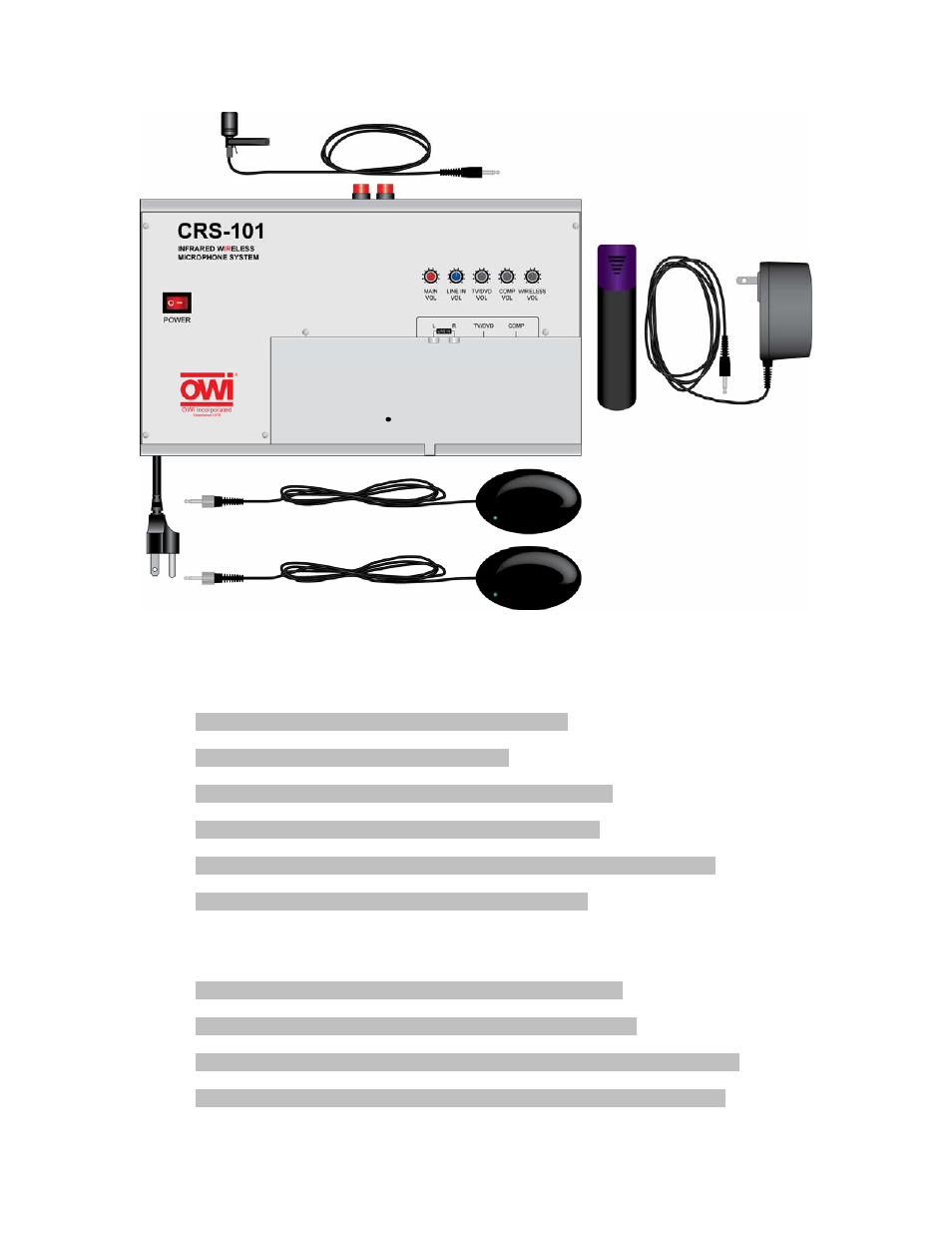 OWI CRS-101 User Manual | Page 2 / 21