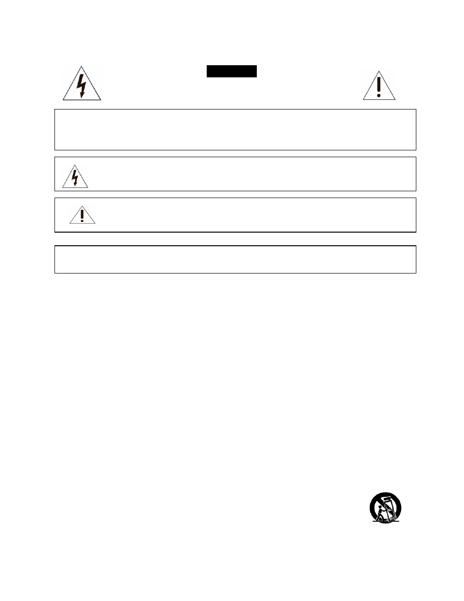 Caution | OWI AMP-3IC6 User Manual | Page 2 / 12