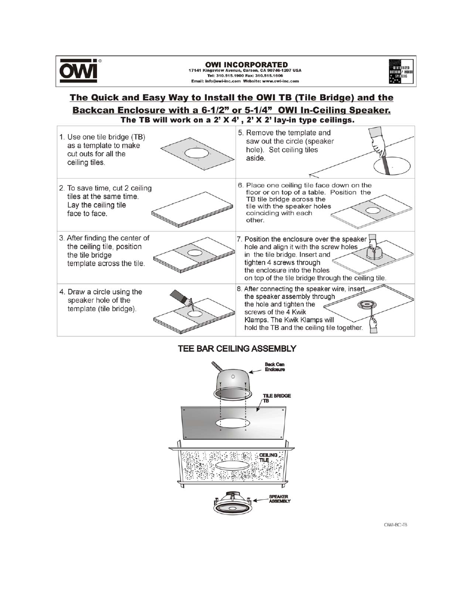 OWI AMP-3IC6 User Manual | Page 8 / 12