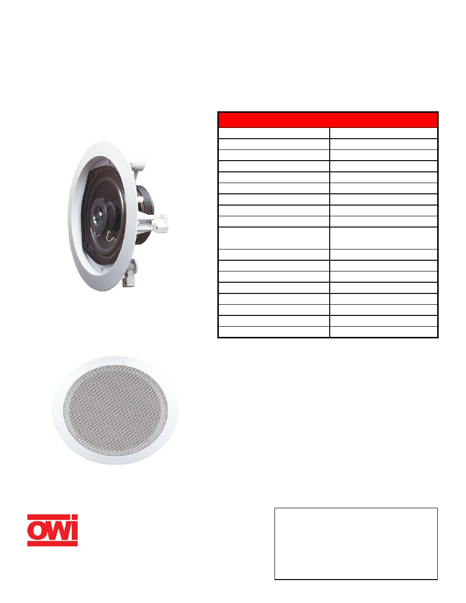 OWI IC5-710 User Manual | 1 page