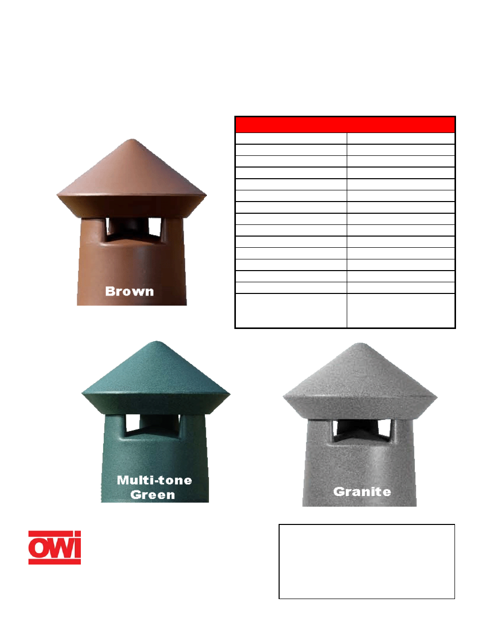 OWI LGS347 User Manual | 1 page