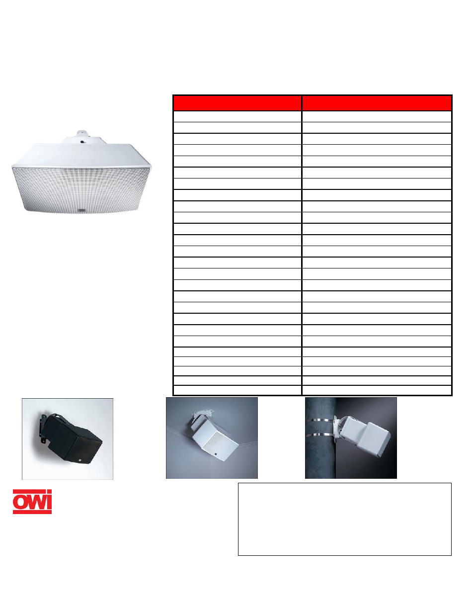 OWI TRP470 User Manual | 1 page