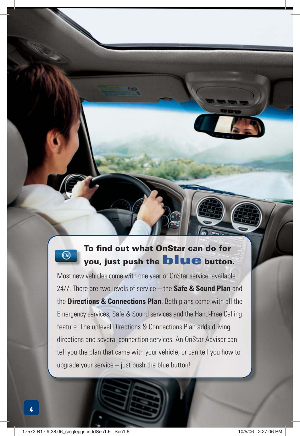 Blue | OnStar 17572 R17 User Manual | Page 6 / 48