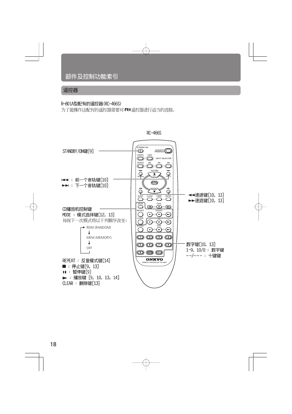 Onkyo C-701A User Manual | Page 18 / 20