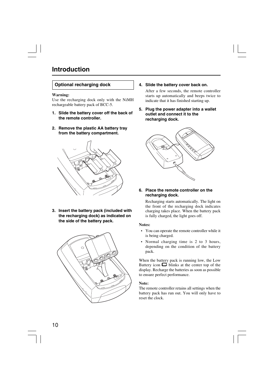 Introduction | Onkyo USR-5RF User Manual | Page 10 / 44