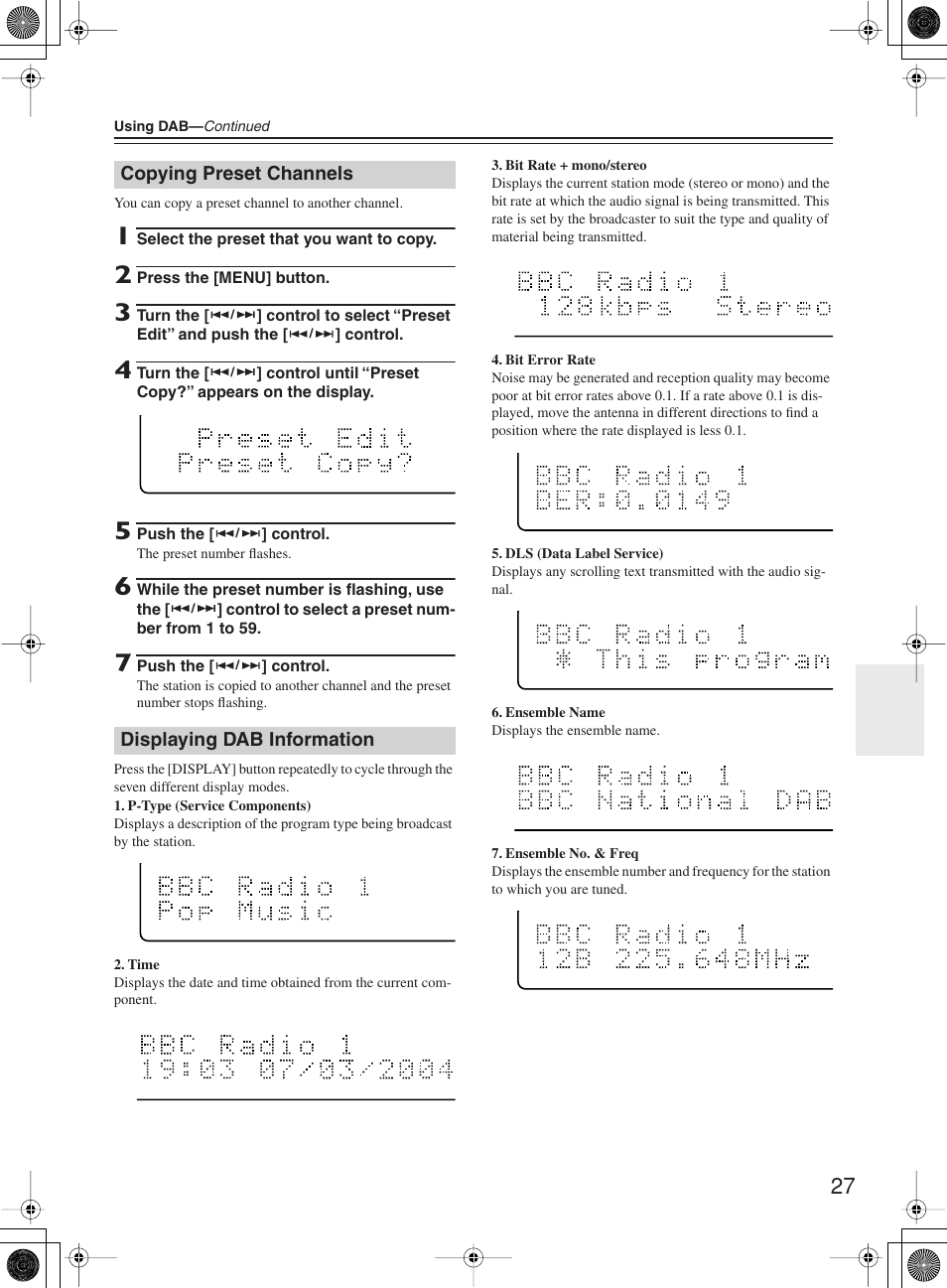 Onkyo CR-505DA User Manual | Page 27 / 40