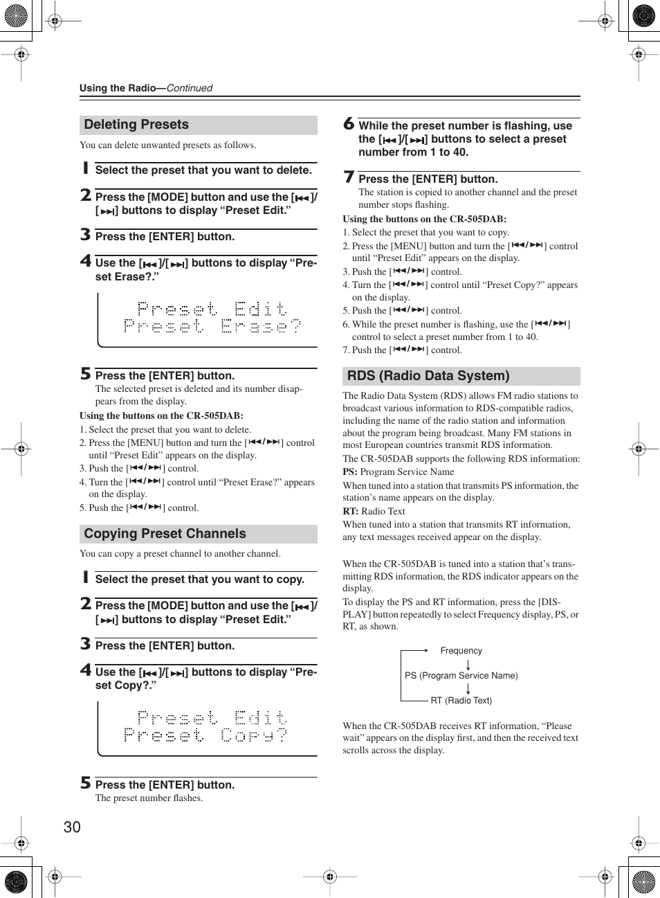 Onkyo CR-505DA User Manual | Page 30 / 40