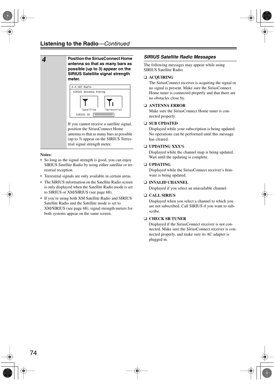Listening to the radio —continued | Onkyo PR-SC885 User Manual | Page 74 / 128