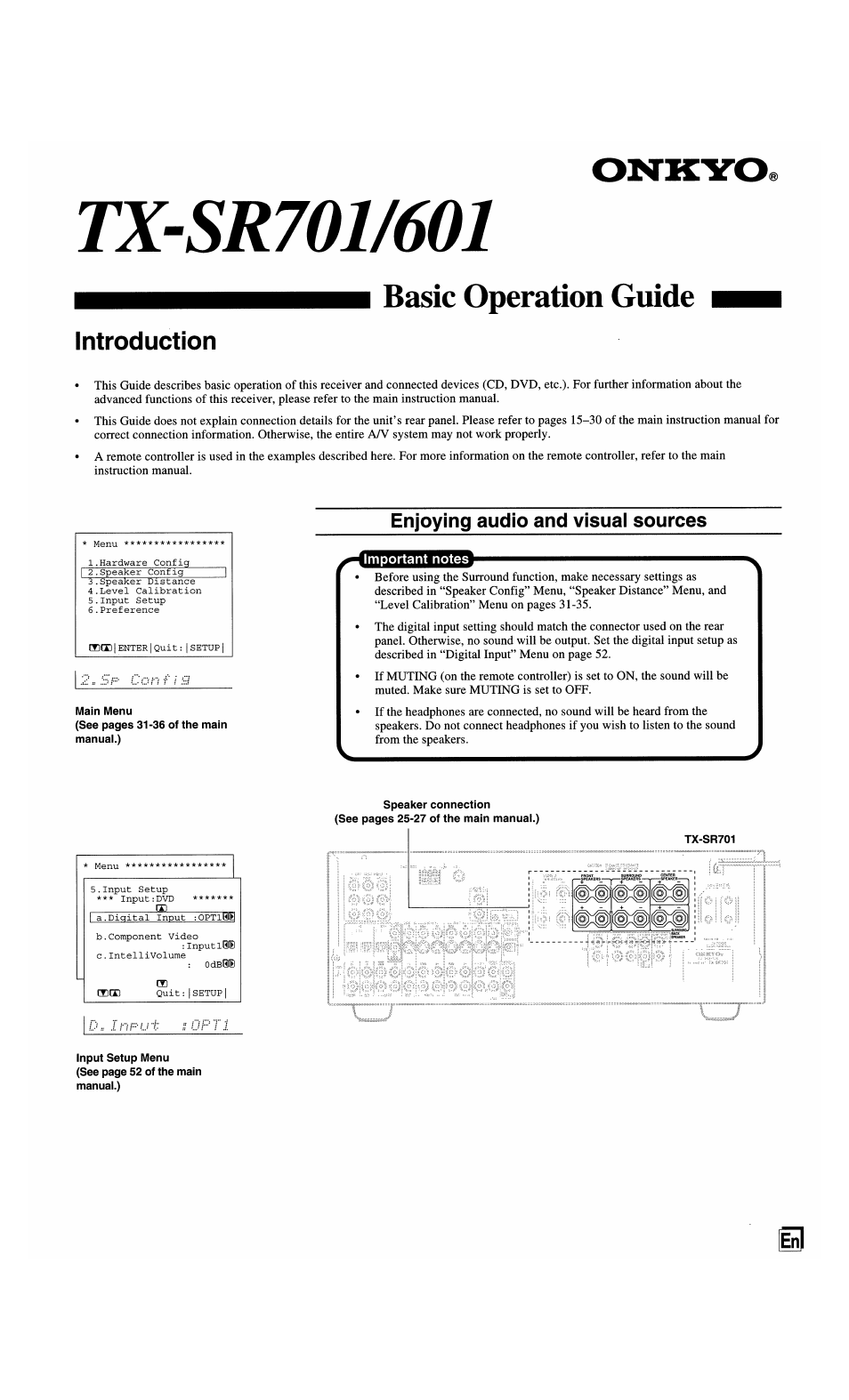 Basic operation guide | Onkyo TX-SR601E User Manual | Page 81 / 88